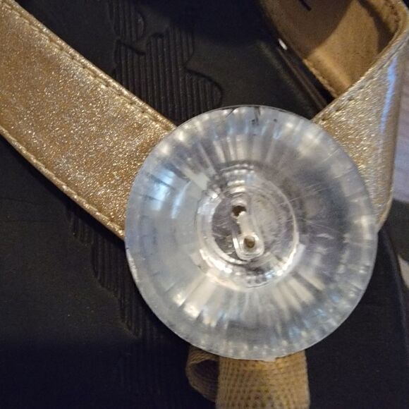 Corkys Sandals Size 7 Embeleshed Button - Picture 9 of 9